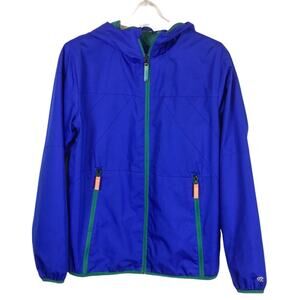 Champion Kids Unisex Windbreaker Hoodie Lightweight Blue Jacket